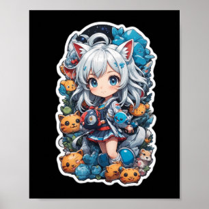 Affiche Belle et belle Anime Style