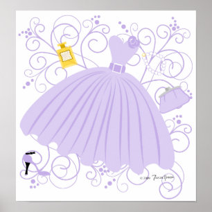 Affiche Belle et belle robe