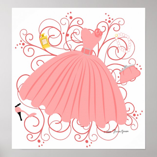 Affiche Belle et belle robe (Devant)