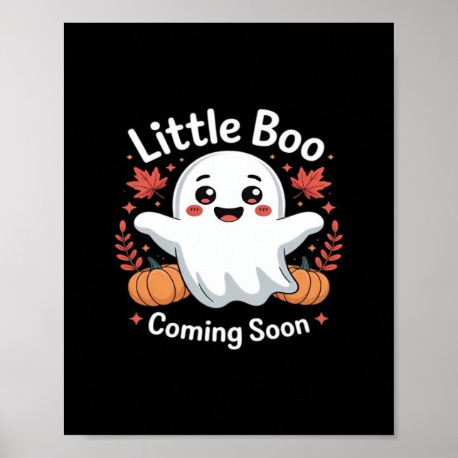 Affiche Belle Faire-part de grossesse Halloween (Devant)