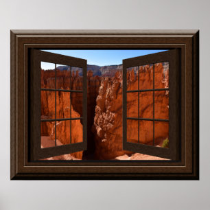 Affiche Belle Fake Window Vue Bryce Canyon Utah
