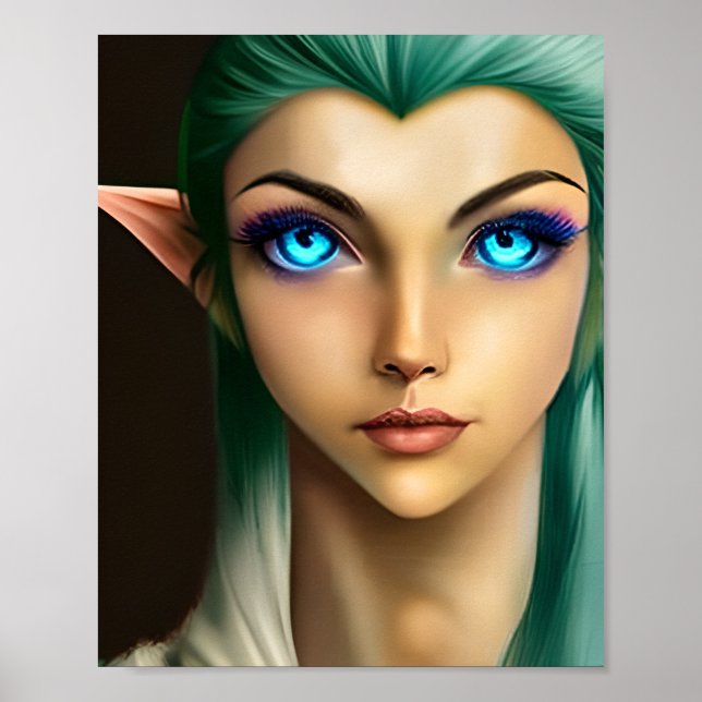 Affiche Belle Fée aux Yeux Bleus  (Devant)