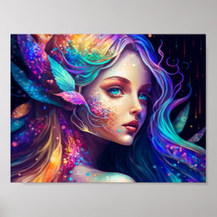 Affiche Belle Fée colorée