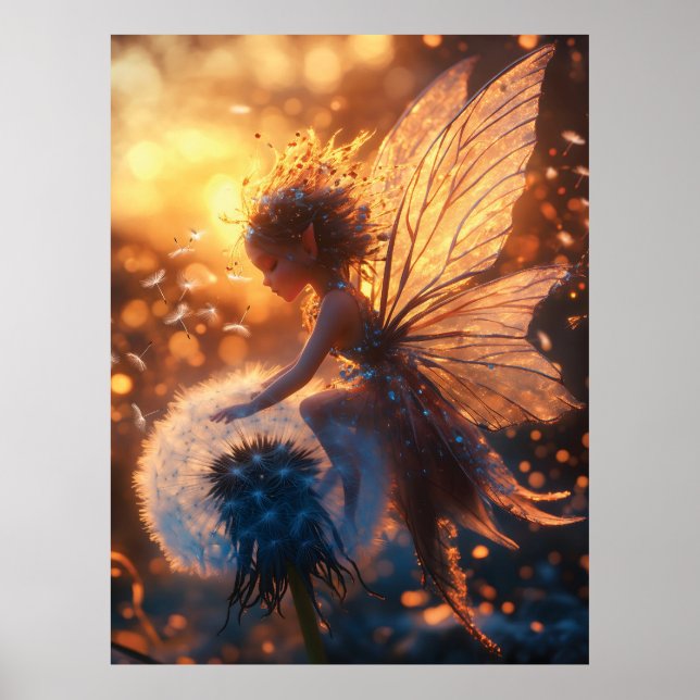 Affiche Belle fée solaire avec Dandelion (Devant)