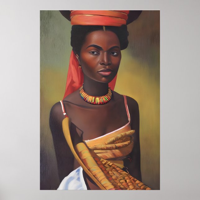 Affiche Belle femme africaine (Devant)