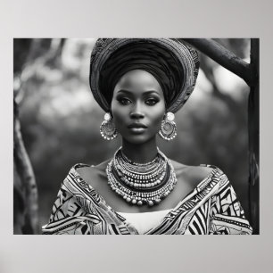 Affiche Belle femme africaine