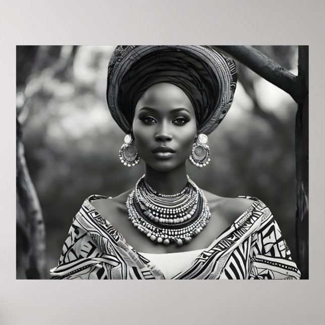Affiche Belle femme africaine (Devant)