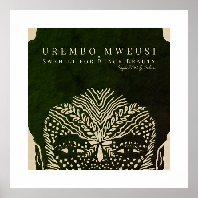 Affiche Belle femme africaine (Devant)