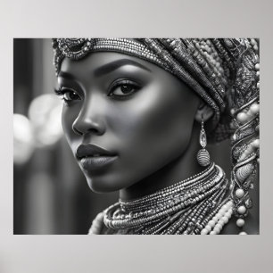 Affiche Belle femme africaine