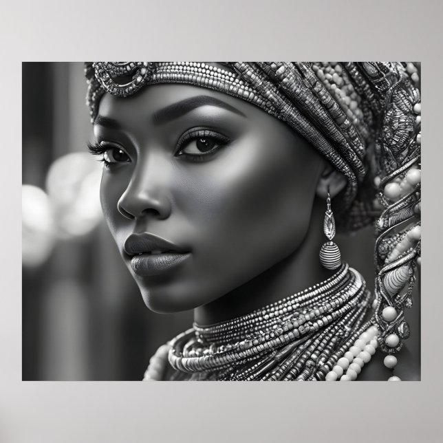 Affiche Belle femme africaine (Devant)