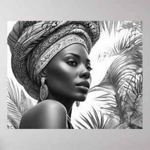 Affiche Belle femme africaine