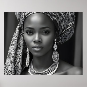 Affiche Belle femme africaine
