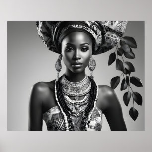 Affiche Belle femme africaine