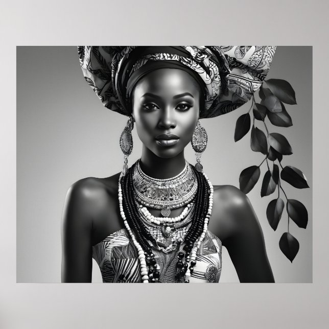 Affiche Belle femme africaine (Devant)