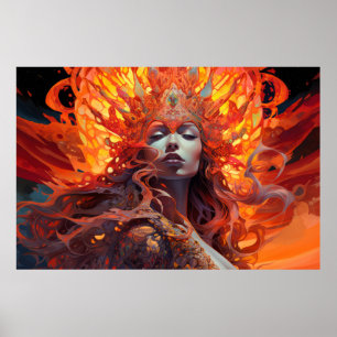 Affiche Belle femme Portrait Enchanter