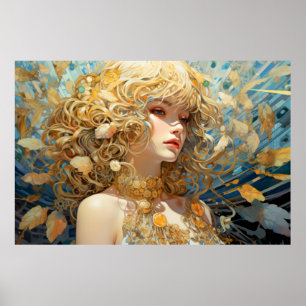 Affiche Belle femme Portrait Enchanter