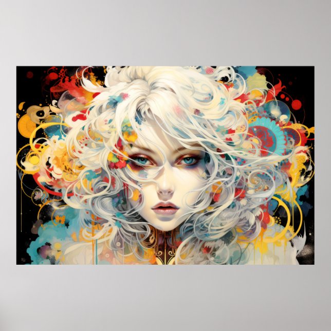 Affiche Belle femme Portrait Enchanter (Devant)