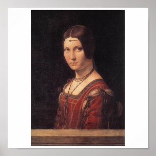 Affiche Belle Ferronniere de La par Leonardo da Vinci
