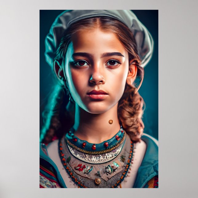 Affiche belle fille (Devant)