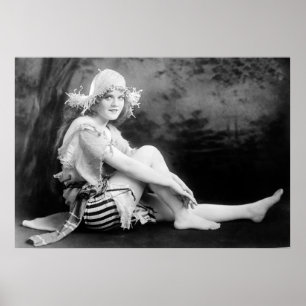 Affiche Belle fille des années 1920