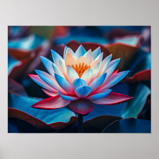 Affiche Belle Fleur de Lotus
