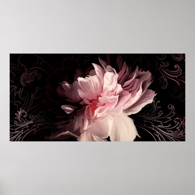 Affiche Belle fleur de pivoine (Devant)