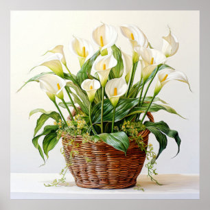 Affiche Belle floraison Calla Lily Fleurs
