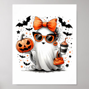 Affiche Belle Ghost Halloween Diva Dessin Sungles Handg