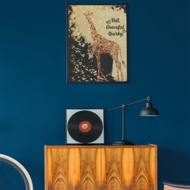 Affiche Belle Giraffe Art animal moderne (Créateur téléchargé)