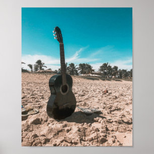 Affiche Belle guitare acoustique