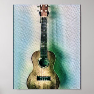 Affiche Belle guitare acoustique