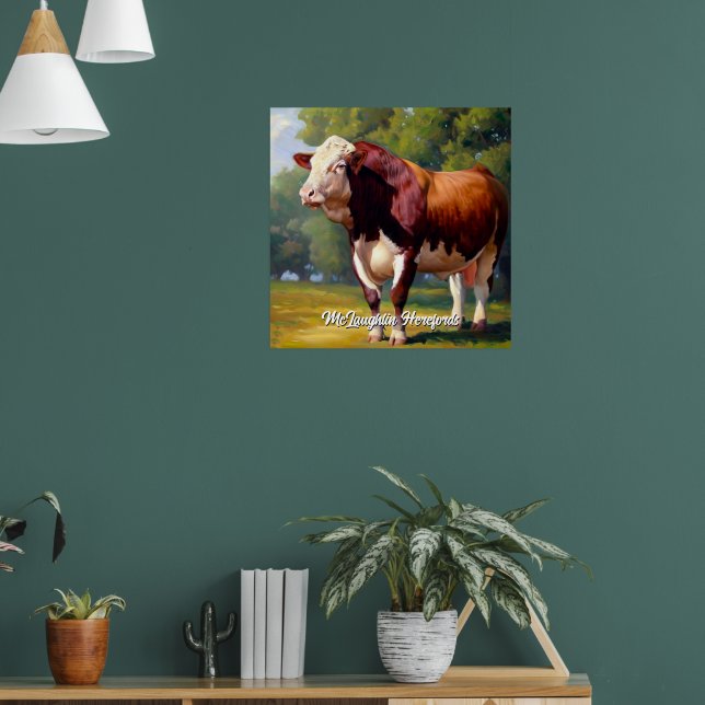 Affiche Belle Hereford Bull (Salon 1)