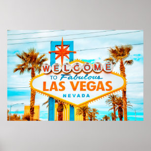 Affiche Belle Las Vegas, Nevada, États-Unis