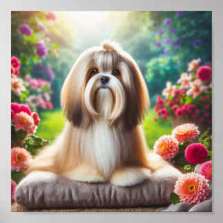 Affiche belle Lhassa Apso
