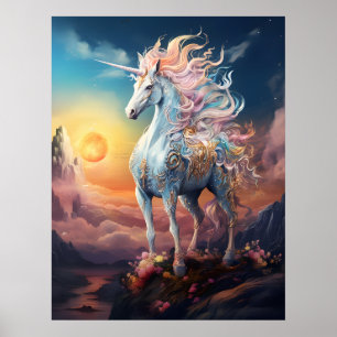Affiche Belle licorne