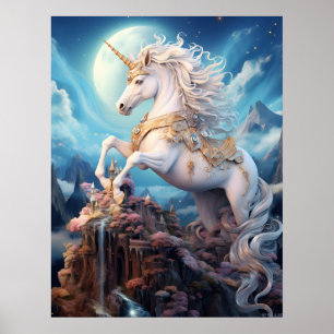 Affiche Belle licorne