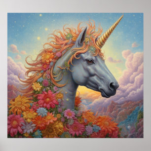 Affiche Belle licorne
