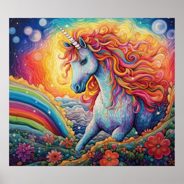 Affiche Belle licorne (Devant)