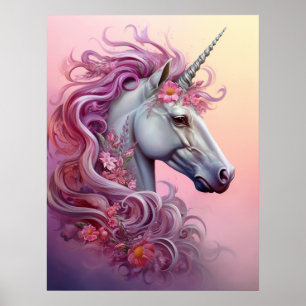 Affiche Belle licorne