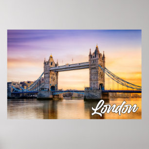 Affiche Belle Londres, Angleterre, Royaume-Uni
