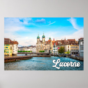Affiche Belle Lucerne, Suisse