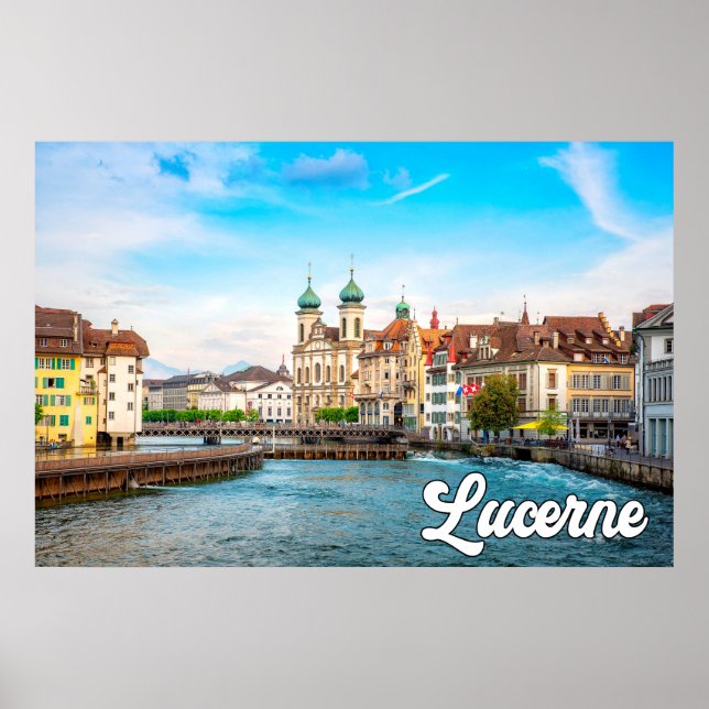 Affiche Belle Lucerne, Suisse (Devant)