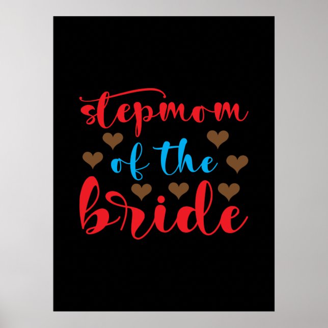 Affiche Belle-mère de la mariée pour le mariage (Devant)
