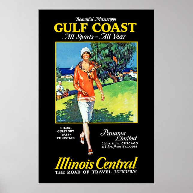 Affiche Belle Mississippi ~ Côte du Golfe (Devant)