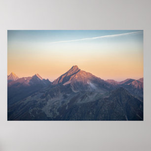 Affiche Belle Montagne Art Pastel Galerie de Montagne Art