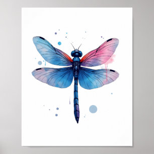 Affiche Belle nature Colorful Graphic Motif Dragonfl