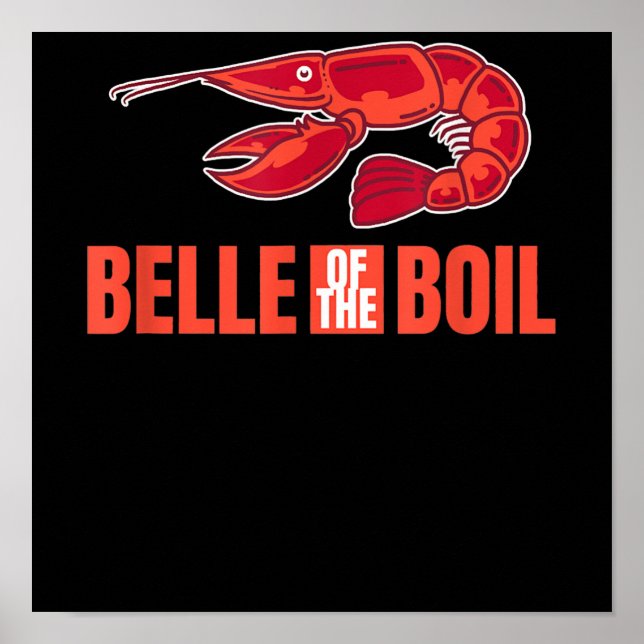 Affiche Belle Of Boil Homard Cajun Crawfish Lover Cadeau (Devant)