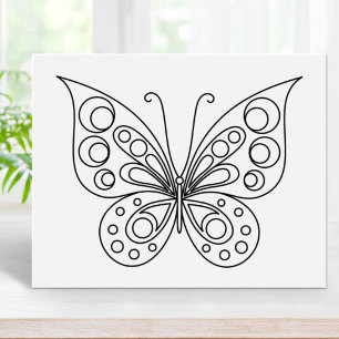 Affiche Belle page de coloration papillon