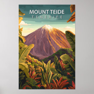 Affiche Belle Place Mont Teide Tenerife Voyage