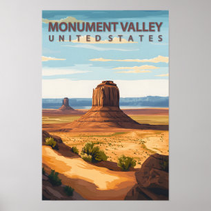 Affiche Belle Place Monument Valley USA Travel